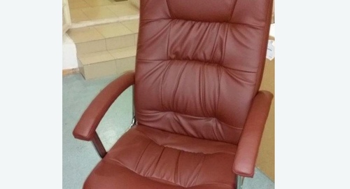 Обтяжка офисного кресла. Красково
